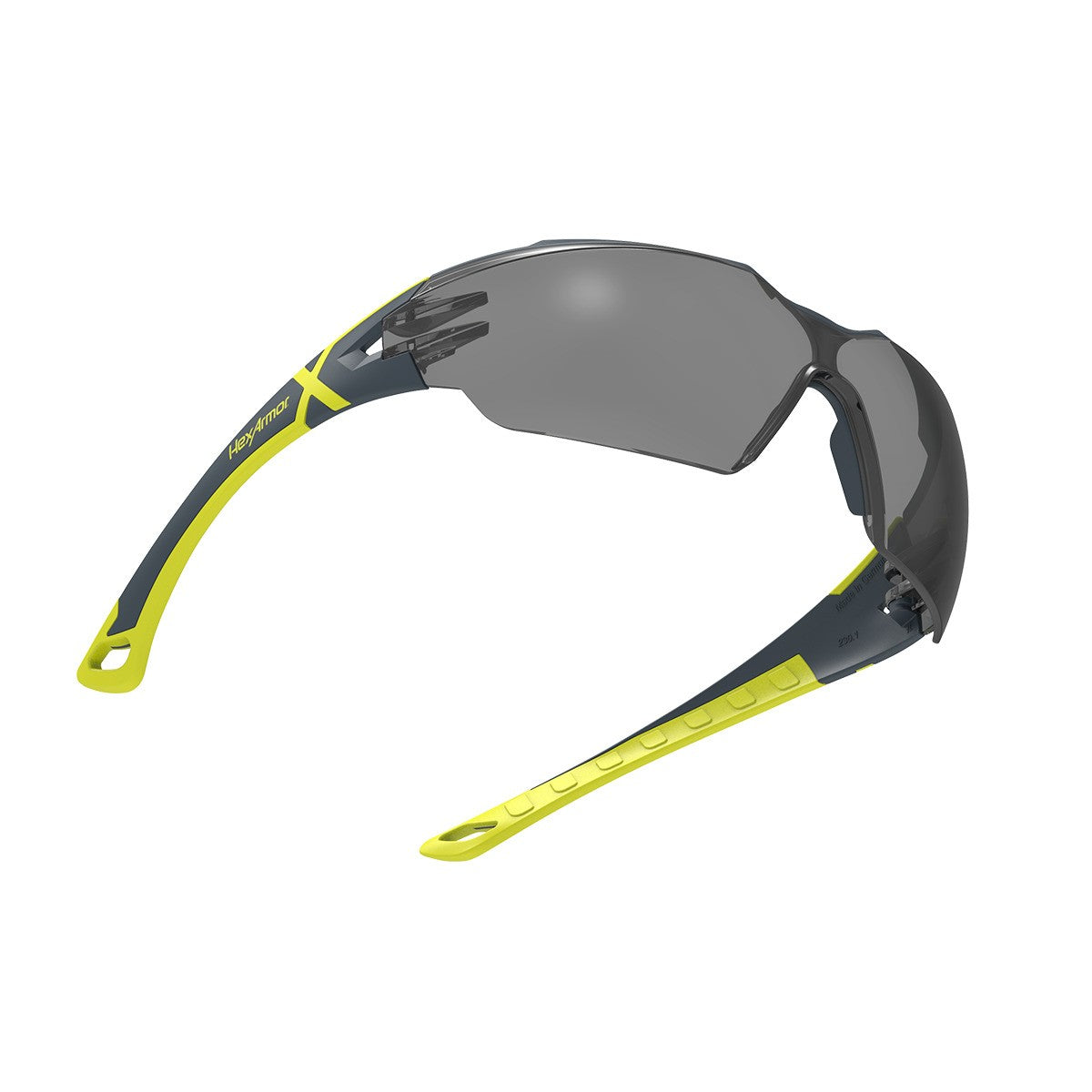 HexArmor MX300 grey lens, rear three-quarter view