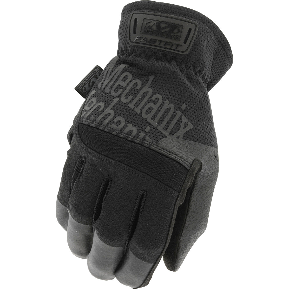 Mechanix Wear FastFit Covert glove, all black, back of hand