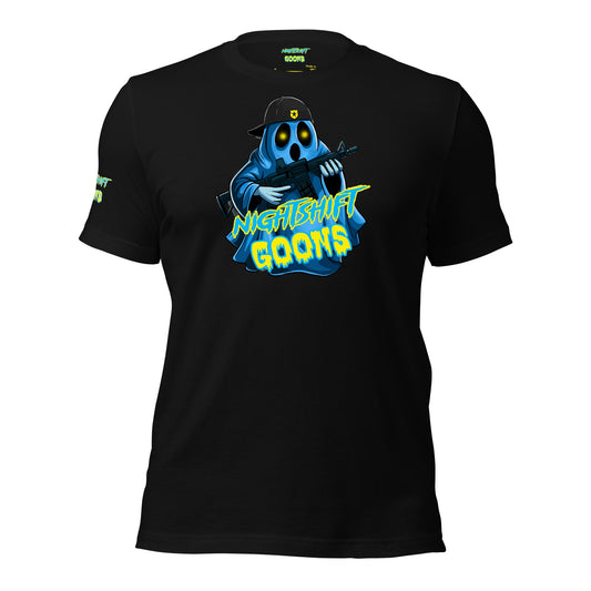 GHOSTY Front Design Unisex t-shirt (Black|Navy)